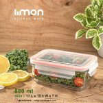 ظرف شیشه ای مستطیل 580 میلی لیتر
