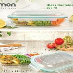 ظرف شیشه ای بیضی 900 میلی لیتر