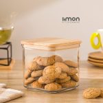 بانکه سارینا چهارگوش درب چوبی کوچک (سایز 3)