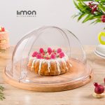 ظرف سرو کیک پایه چوبی