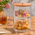 شکلات خوری اکرلیک دوطبقه درب چوبی