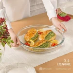 تابه شیشه ای گرد 3.4 لیتر