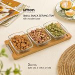 اردوخوری کوچک 3 عددی پایه چوبی