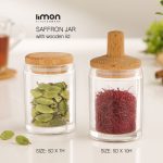 جای زعفران و هل اکرلیک درب چوبی جفتی