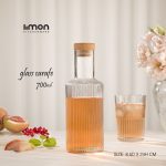 بطری آب 700 میلی لیتر درب چوبی