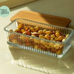 اردوخوری مستطیل درب چوبی میس گلس 001