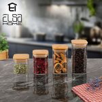 ادویه پیرکس مربع درب بامبو خارجی