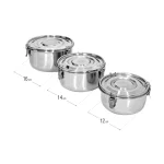 ظرف غذا استیل 3 عددی یونیک - Image 2