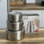 ظرف غذا استیل 3 عددی یونیک - Image 5