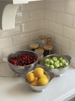 آبکش استیل پایه دار یونیک - Image 2