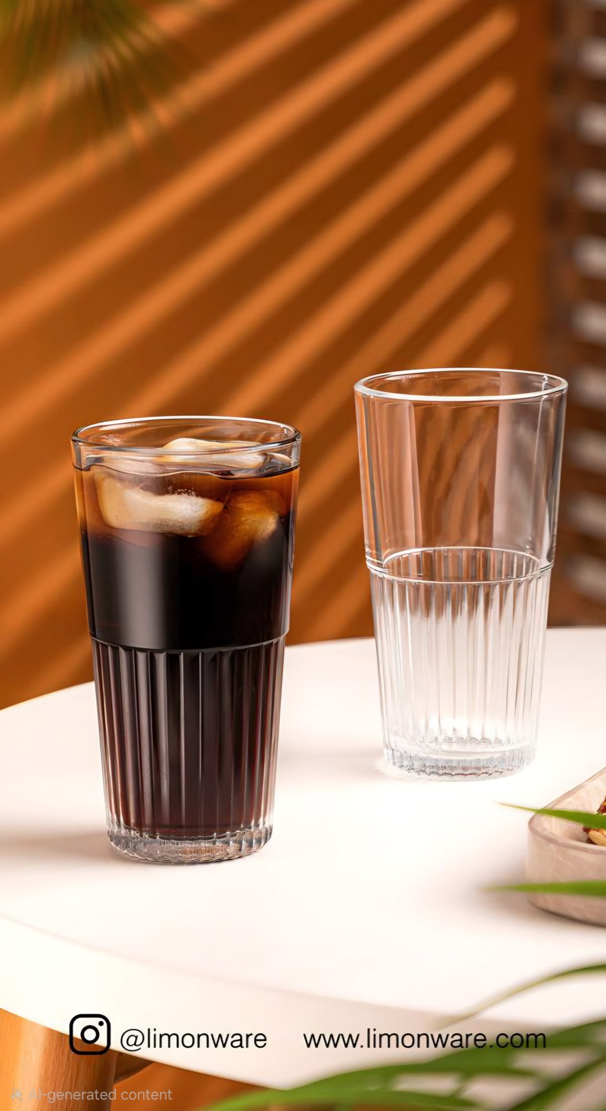 لیوان شیشه ای 410 سی سی 2 عددی - Image 1