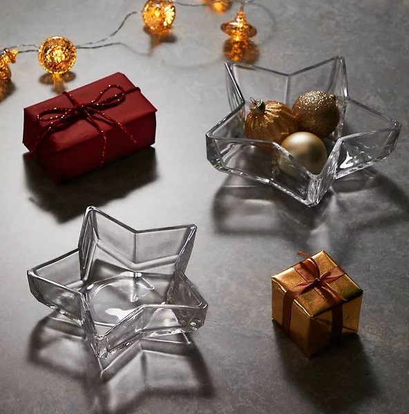 ظرف سرو شیشه ای خارجی طرح ستاره