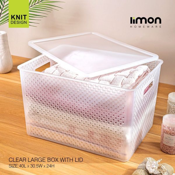 باکس نظم دهنده دربدار بافت بزرگ شفاف